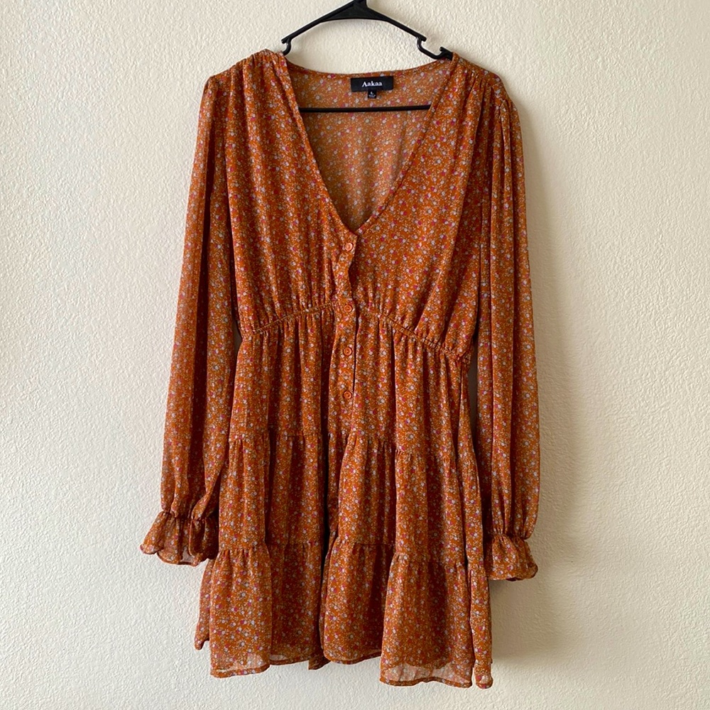 Aakaa button down dress